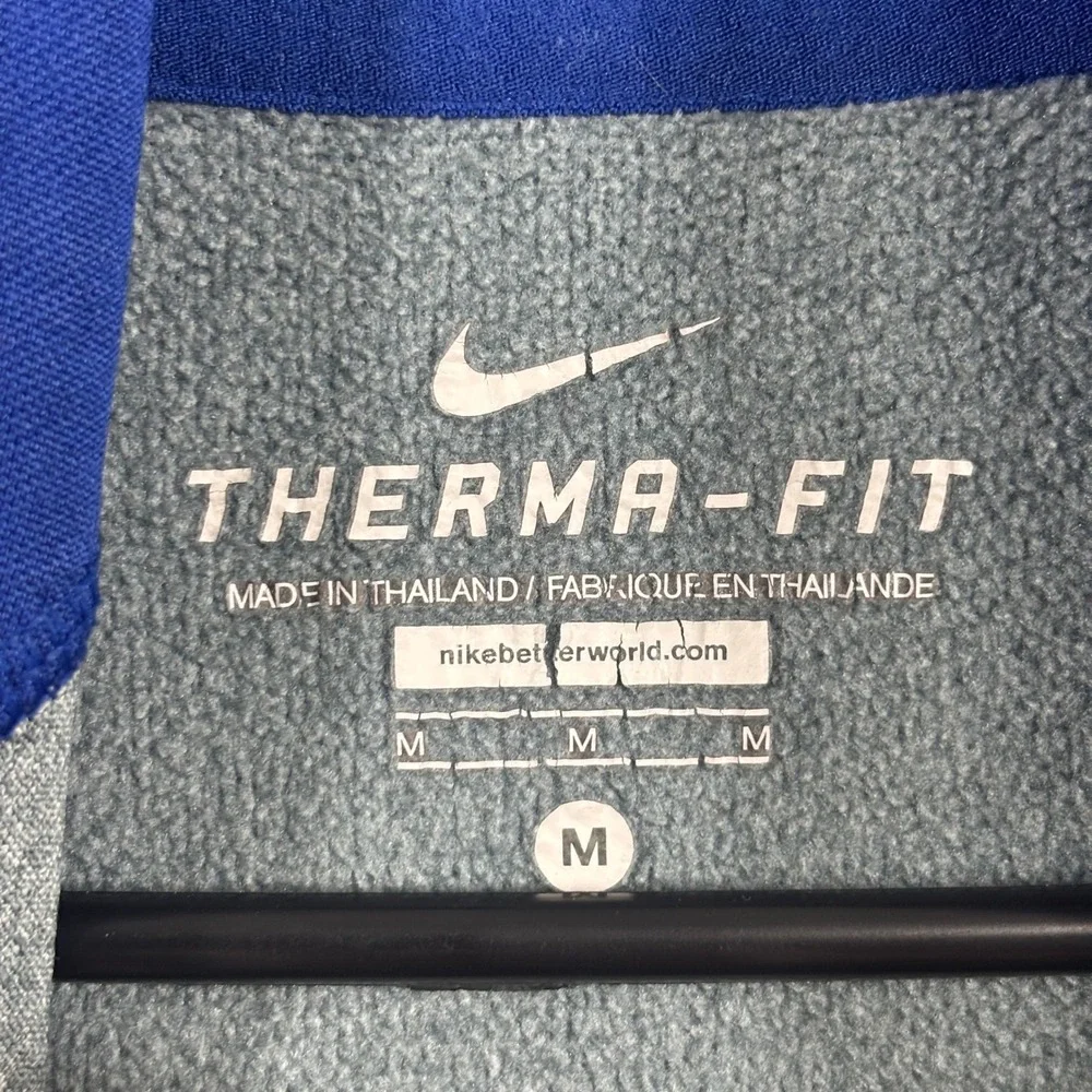 Nike‎ Therma-FIT NXR Nike XC 2015 Hoodie Mens Medium Grey Blue Pullover